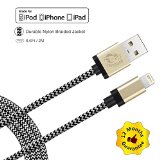 iPhone 6s Charger 66ft Apple MFi Certified Cambond 8 Pin Braided USB Lightning Cable Cord for iPhone 6s  6s Plus  6  6 Plus  5s  5c  5 iPad Air Mini  iPad Pro iPad 4th iPod 7  Gold