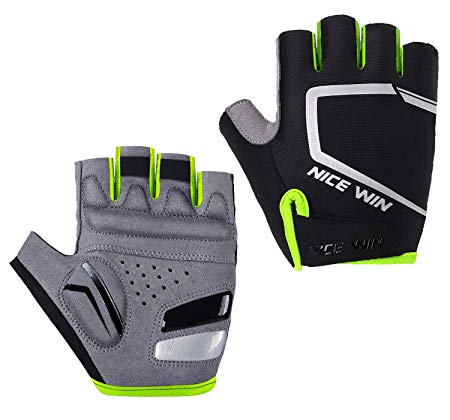 Cycling Gloves - Motorcycle/Mountain Bike - Half-Finger Workout Gloves Road Bicycle Glove for Men or Women