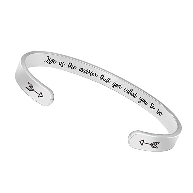 Inspirational Bracelets for Women Men Cuff Bangle Friendship Mantra Jewelry Come Gift Box