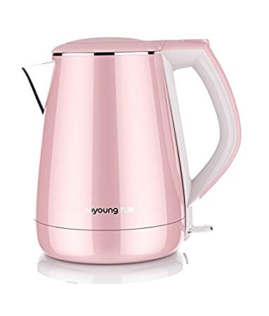 Joyoung K15-F026M Princess Series 1.5 Liters Stainless Electric Kettle, Pink