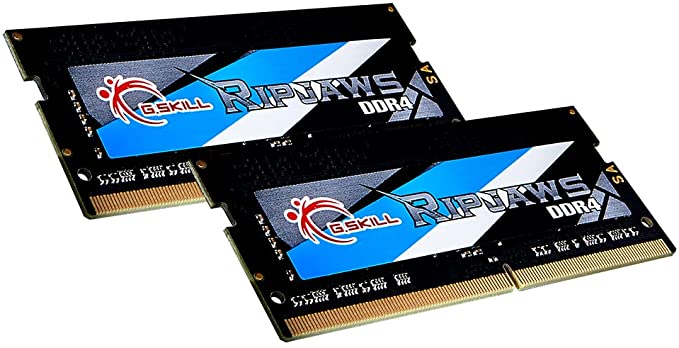 G.Skill RipJaws SO-DIMM Series 16GB (2 x 8GB) 260-Pin DDR4 3200 (PC4-25600) CL22-22-22-52 1.20V SO-DIMM Memory Model F4-3200C22D-16GRS