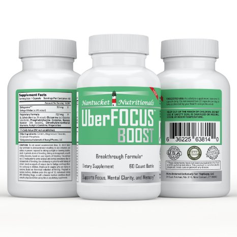 1 All-Natural Nootropic Stack - Enhances Brain Function to Improve Focus Memory and Mental Clarity  Super Ginkgo Biloba complex with St Johns Wort and L-Glutamine  Moneyback Guarantee 60 capbottle boost your brain power TODAY