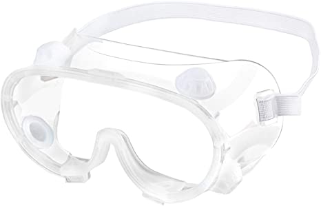 Holulo Safety Goggle, Safety glasses Anti-Splash Protective Goggle (White)