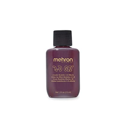 Mehron Makeup 3-D Gel (.5 oz) (Blood Red)