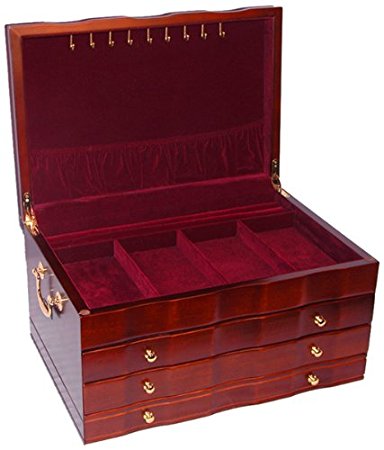 The Ava Large Wooden Jewelry Box