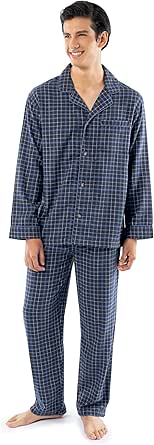 Fruit of the Loom Men's Flannel Pajama Sleep Set