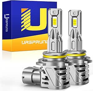 Ursprung 9012/HIR2 Bulb, 24000 Lumens 700% High Brightness Plug-N-Play, Direct Installation Fog Light Bulbs, 1:1 Halogen Replacement Cooling Fan, Pack of 2