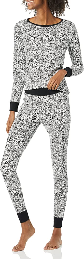 Amazon Essentials Womens Close-fit Knit Pajama Set