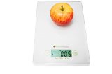 Inspired Basics Digital Kitchen Scale Slim Design Food Scale Easy to Clean Glass Surface 15 Lbs