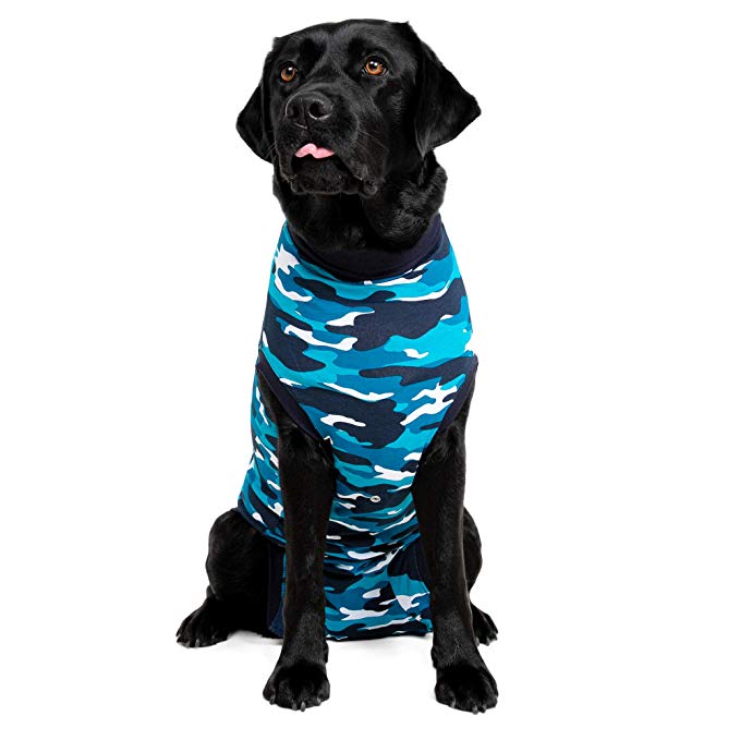 Suitical Recovery Suit for Dogs - Blue Camo