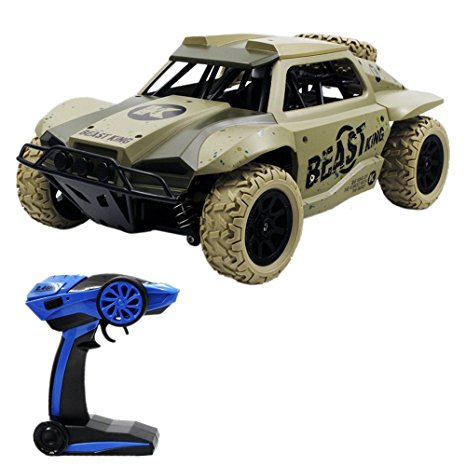 CSFLY Rc Car 2.4GHz 1:18 High Speed Wireless Remote Control Car,Climbing Car Simulation of Electric Racing Truck.-Gray