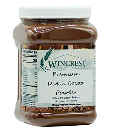 Premium High Fat Dutch Cocoa Powder - 2.5 Lb Tub