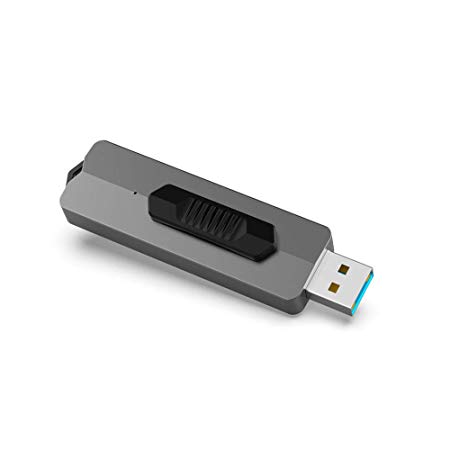 KOOTION USB Flash Drive 64 GB USB 3.1 Superspeed up to 370M/s Memory Stick Capless Retractable Thumb Drive Zip Drive Jump Drive Pendrive 64 GB, Gray