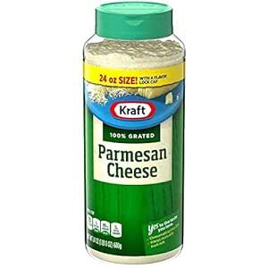 Kraft Grated Parmesan Cheese 1 Plastic Jar 24oz/680g each
