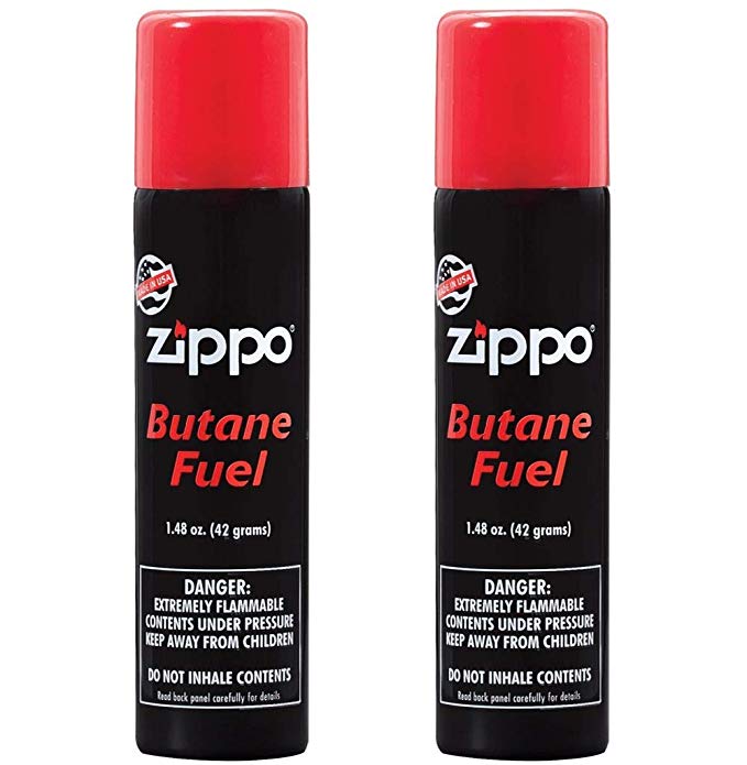 Zippo Butane Fuel, 42 Gram (2-Pack)