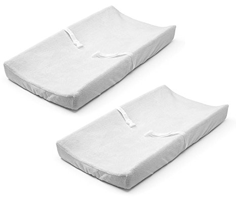 Summer Infant Ultra Plush Changing Pad Cover, White - 2 Count