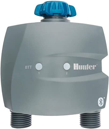 Hunter Industries BTT200 Hunter BTT 2-Zone Tap Timer Irrigation Controller, Gray