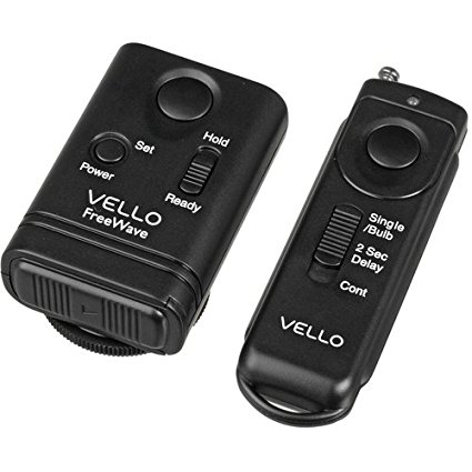 Vello FreeWave Wireless Remote Shutter Release for Nikon DC-2 Connection - D90, D3100, D5000, D5100, D7000