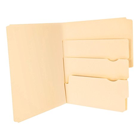 Pendaflex Divide- It -Up Multi-Section File Folders, Manila, Letter Size, 24 per Package (10770)