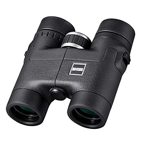 BNISE Binoculars for Bird Watching and Hunting, 8X32 Compact and Lightweight Magnesium Alloy Body, with FMC Optics and BaK4 Prisms - Black