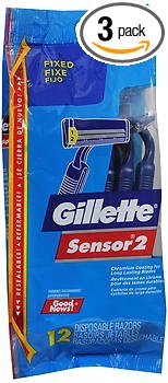 Gillette GoodNews! Men's Disposable Razor, 12 Count (Pack of 3)