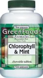 Swanson GreenFoods Chlorophyll and Mint 500 Chewable Tabs