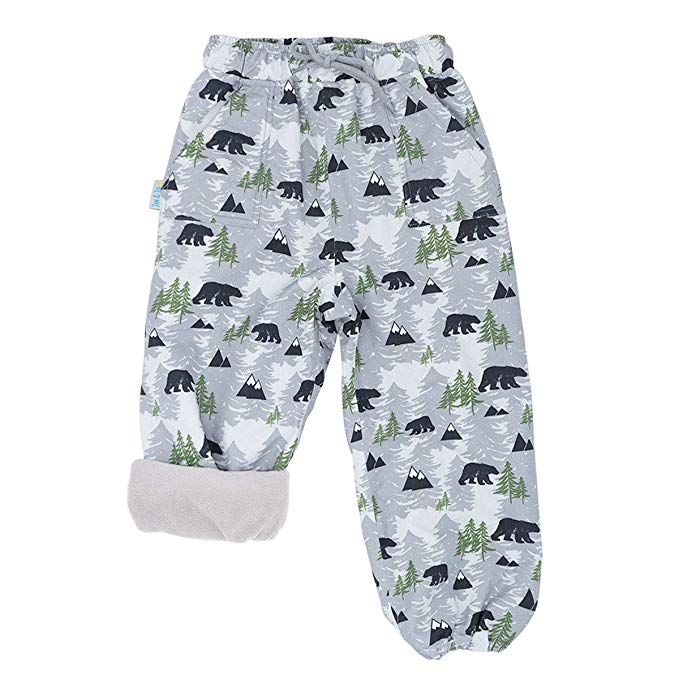 JAN & JUL Kids Water-Proof Fleece-Lined Rain Pants