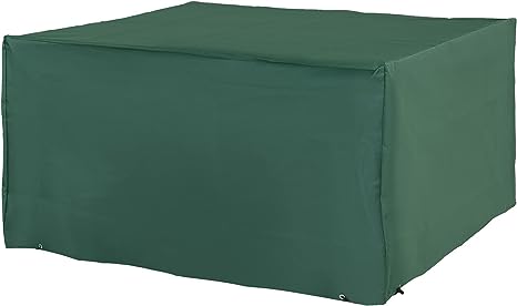 HOMCOM Housse de Protection Étanche Housse Salon de Jardin 600D Oxford Tissu Bâche Salon de Jardin Extérieur Imperméable Meuble Salon de Jardin rectangulaire 135L x 135l x 75H cm Vert