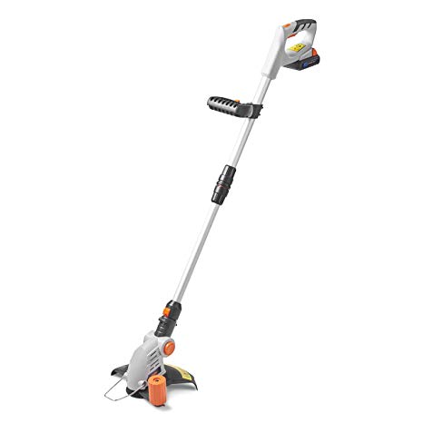 VonHaus Cordless Grass Trimmer with 20V MAX Battery, Charger & 12 x Plastic Blades Included – 180° Adjustable Head, 25cm Cutting Path & Telescopic Handle – Li-Ion G Range