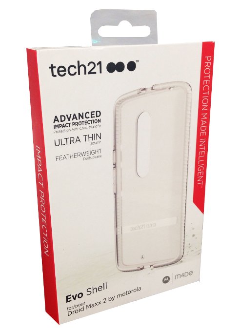 Tech 21 Evo Shell for Motorola DROID Turbo 2 Clear In Retail Package