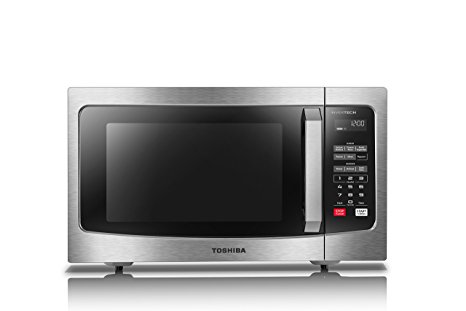 Toshiba EM245A5C-SS Invertech Microwave with Sensor Cooking Function, 1.6 Cu.ft, Stainless Steel