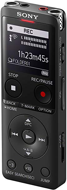 Sony Icd-UX570 MP3/LPCM Digital Voice Recorder (Dictaphone) with Built-In USB, 4GB, OLED Screen - Black