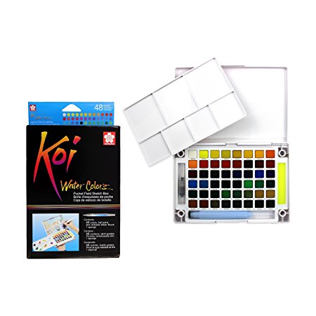 Sakura XNCW-48N Koi Watercolor Field 48 Color Sketch Set