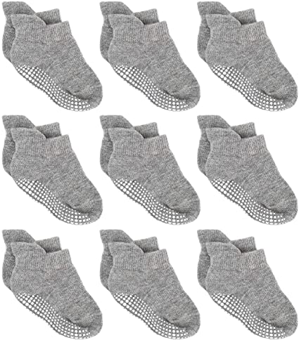  Zaples Baby Non Slip Grip Ankle Socks with Non Skid