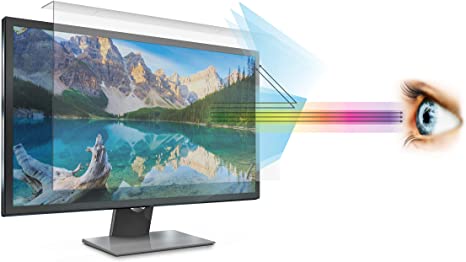 Anti Blue Light Screen filter for 23 and 24 Inches Widescreen Computer Monitor, Blocks Excessive Harmful Blue Light, Reduce Eye Fatigue and Eye Strain