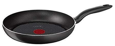 Tefal Hard Titanium d47206 Multi-Purpose Frying Pan Round Casserole (Round, Multi-Purpose Frying Pan, Black, Titanium, 175 °C, Thermo-Spot)