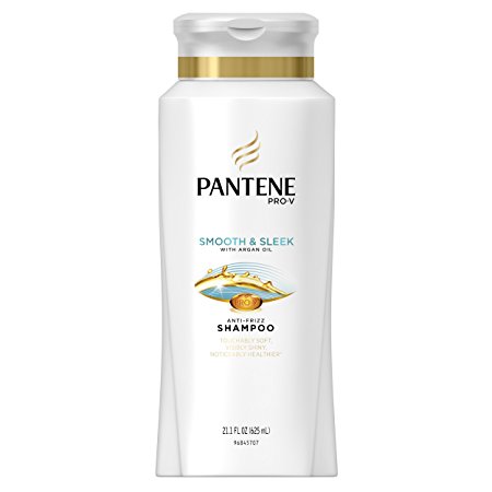 Pantene Smooth & Sleek Shampoo With Argan Oil, 21.1 Fl Oz