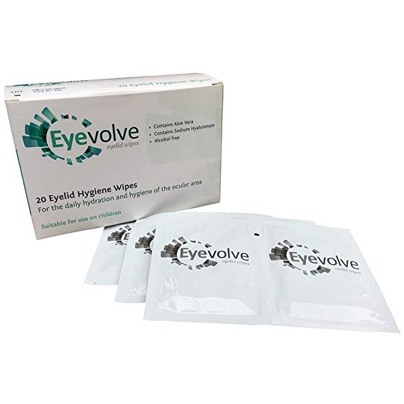 Eyevolve Eyelid Wipes 20 Eyelid Hygiene Wipes
