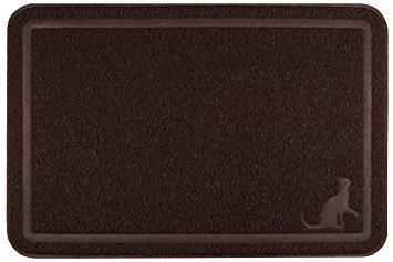 Caldwell’s Extra Large, Tidy and Dust Free, Kitty Cat Litter Mat and Clumping Litter Trap 35.5 X 24 Inches Scatter Control Kittie Crystal Catcher Mats with Soft Paw Design