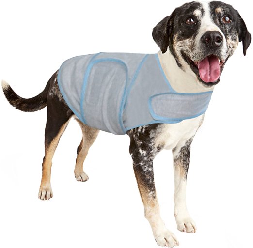 Vivaglory Dog Anxiety Shirt Adjustable Anxiety Wrap Stress Fear Relief Anxiety Jacket for Dogs-Essential for Thunderstorm Season