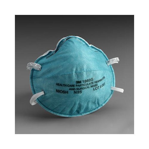 3M 1860S Particulate Respirator and Surgical Mask, Small (Pack of 20)