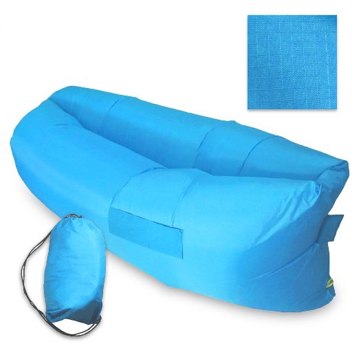 Inflatable Air Lounger, Camping Sleeping lazy Bag Couch sofa Bed ,Hangout Portable Air Inflatable Sofa for Grass,Camping, Beach, Park, Backyard With Carry Bag