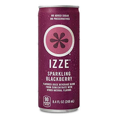 IZZE Sparkling Juice, Blackberry, 8.4 oz Cans, 12 Count
