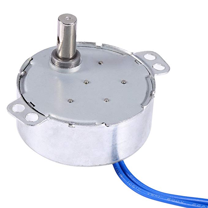 Turntable Synchronous Synchron Motor 50/60Hz AC 100~127V 4W 5-6RPM/MIN CCW/CW For Hand-Made, School Project, Model (5-6RPM)