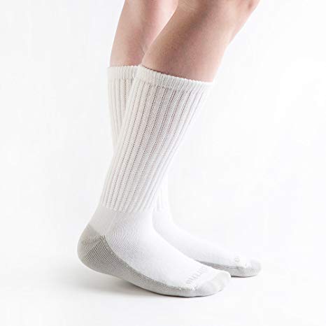 Doc Ortho Ultra Soft Silver Diabetic Socks, 2 Pairs, Crew
