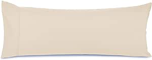 Nestl Body Pillow Cover – Soft Body Pillow Pillowcase – Lightweight Beige Pillowcase – Microfiber Body Pillow Case Cover – 20x54 Inches – Envelope Closure