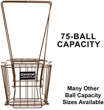 Gamma Sports Tennis Ballhoppers - Durable, Convenient, Heavy Duty Construction, for Tennis Ball Pickup, Carrying and Storage, (Various Designs/Capacities to Hold 50, 55, 75, 80, 90, 110, 140 Balls)
