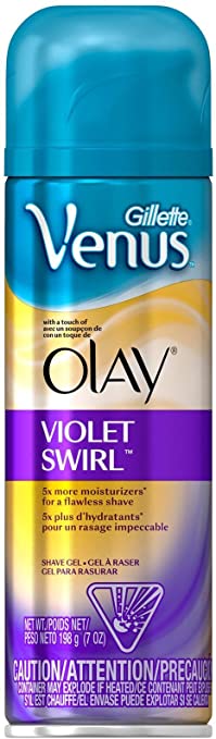 Gillette Venus with a touch of Olay Shave Gel, Violet Swirl - 7 oz