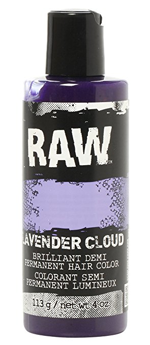 Lavender Cloud Hair Color, Demi-Permanent 4 oz by RAW. Veggie-Based, Scented, Long-Lasting Temporary Hair Dye that Lasts 3 to 6 Weeks. Never Tested on Animals