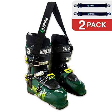 StoreYourBoard Ski and Snowboard Boot Carrier, Adjustable Shoulder Strap, 2 Pack